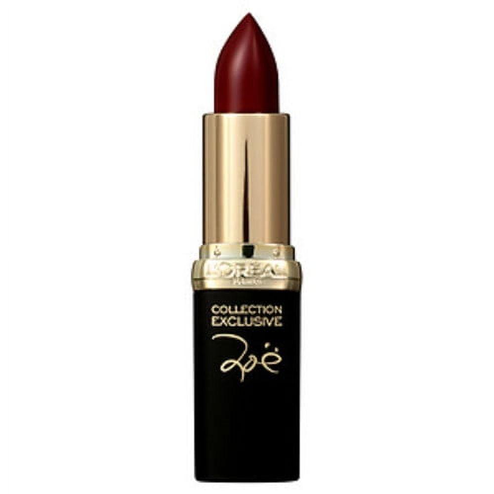 L'Oreal Paris Colour Riche Collection Exclusive Lipstick, Zoe's Red, 0.13 oz