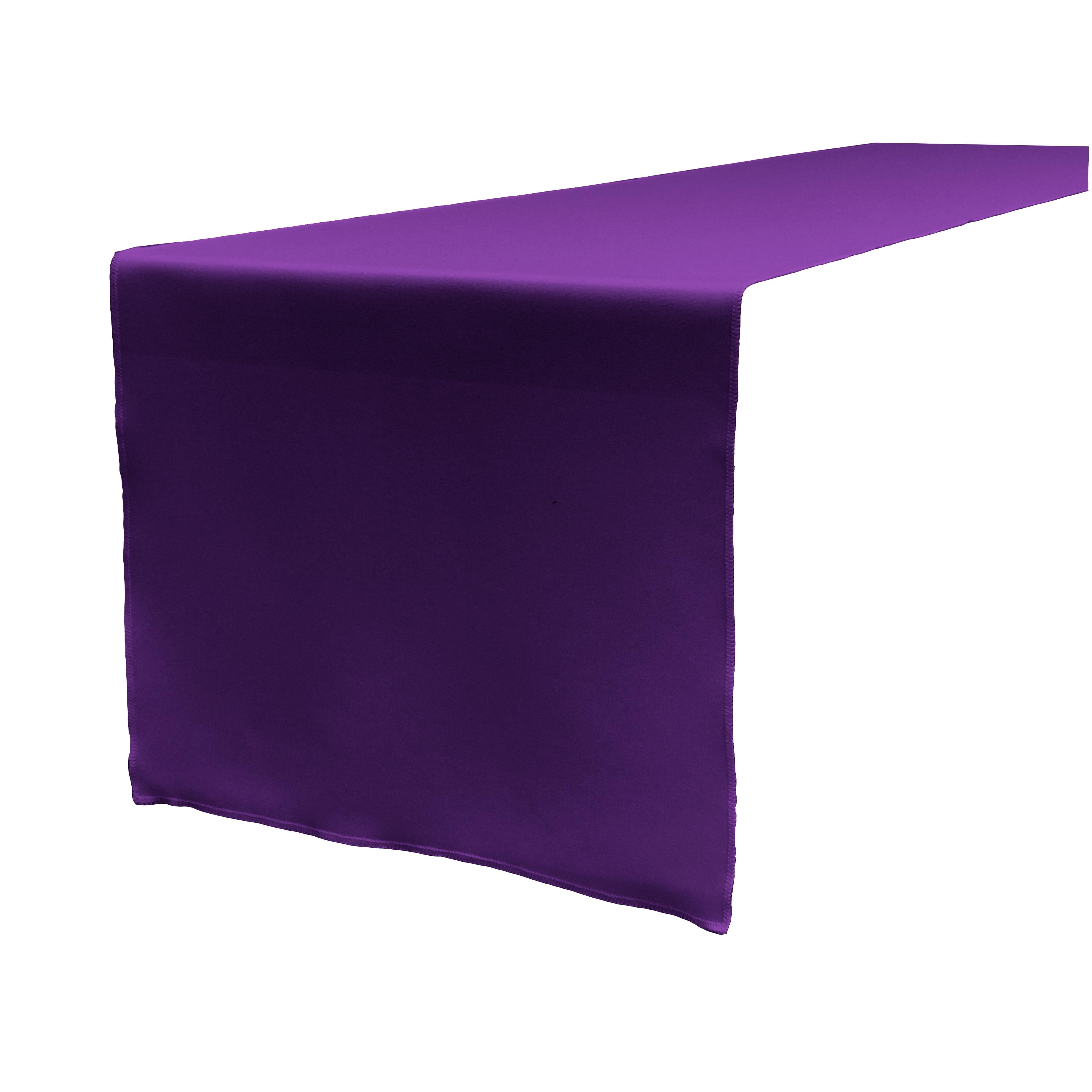 Purple Polyester Poplin Table Runner 14x108 Inch