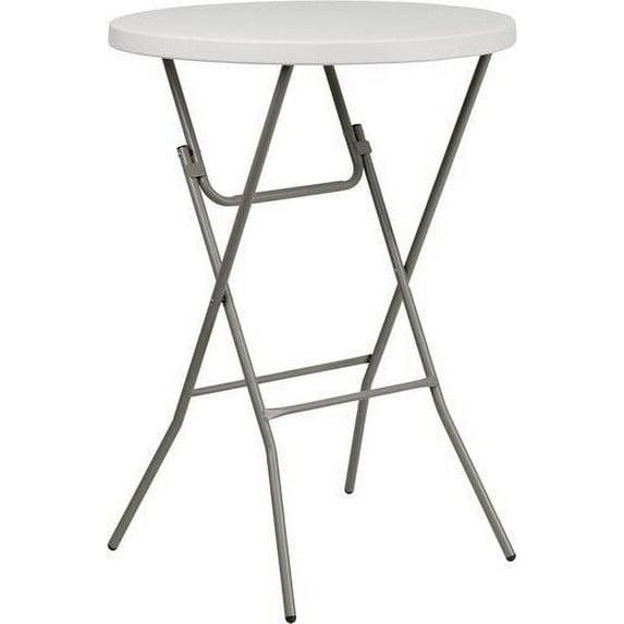 Flash Furniture Parker Round Plastic Bar Height Folding Event Table