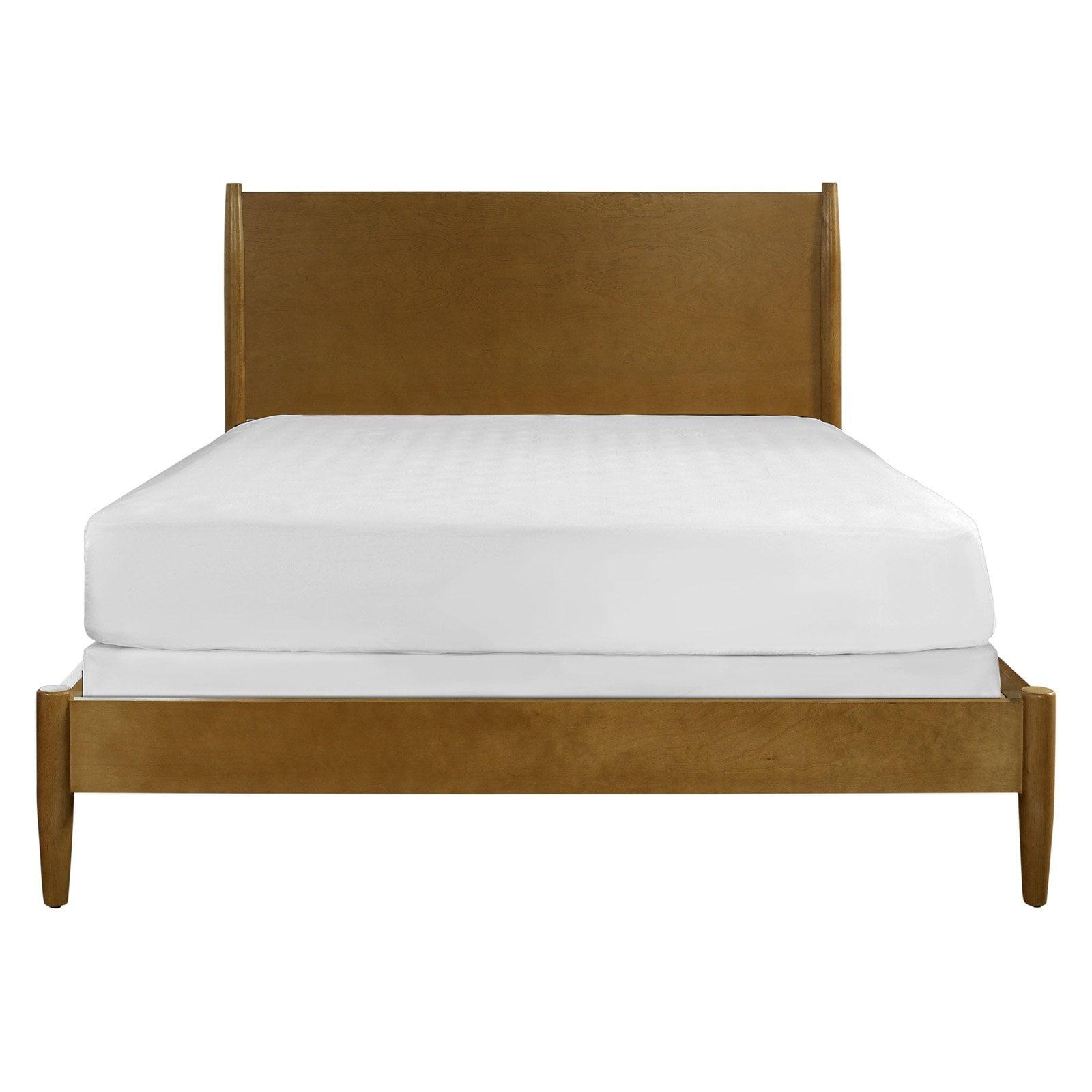 Acorn King Upholstered Wood Frame Bed with Headboard