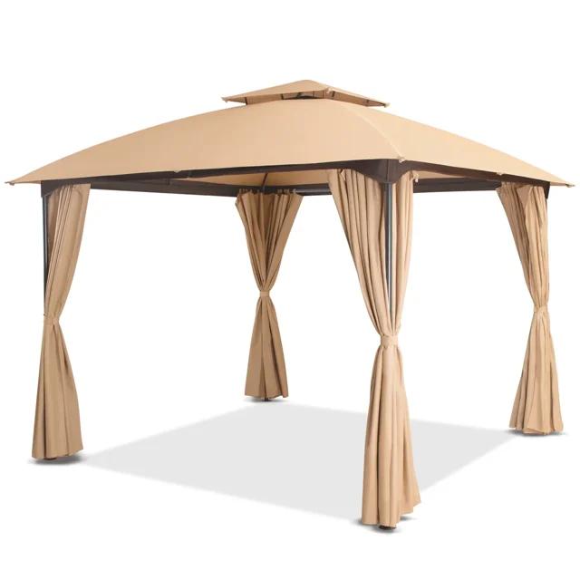 Lausaint Home 10 Ft. W x 10 Ft. D Iron Patio Gazebo
