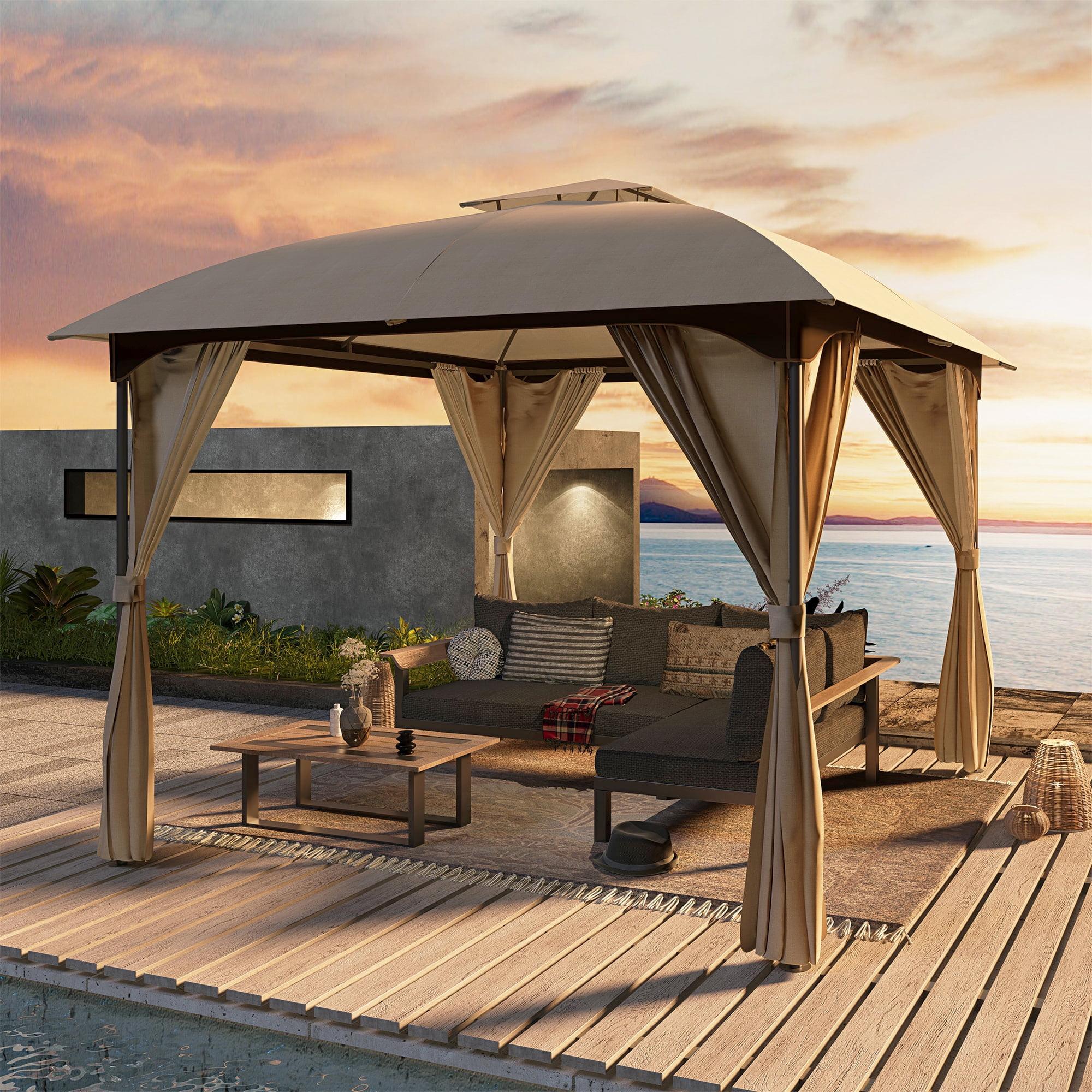 Lausaint Home 10 Ft. W x 10 Ft. D Iron Patio Gazebo
