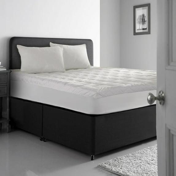 LCM Home Fashions 400 Hilos de Algodón Ultra Suave Cubrecolchón Twin