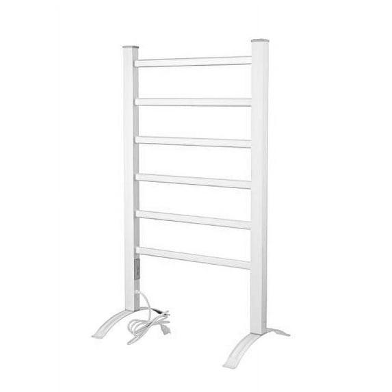 LCM Home Fashions PA002T Heat Rails Drying Rack Free Standing Electric Towel Warmer Silver