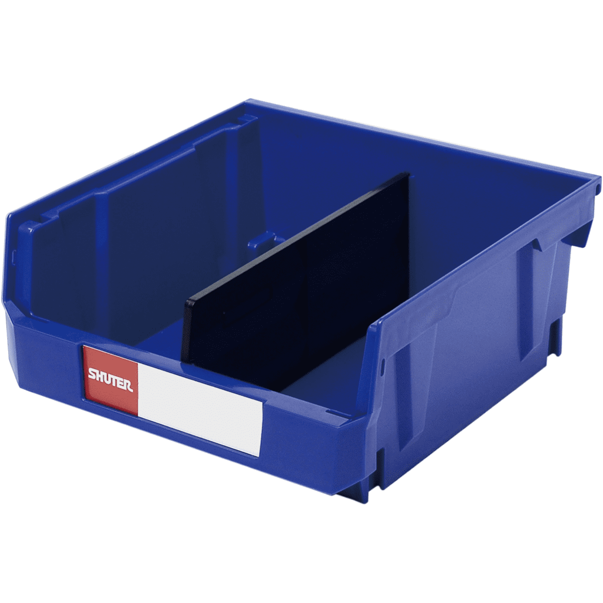 Blue Stackable Plastic Cube Storage Bin