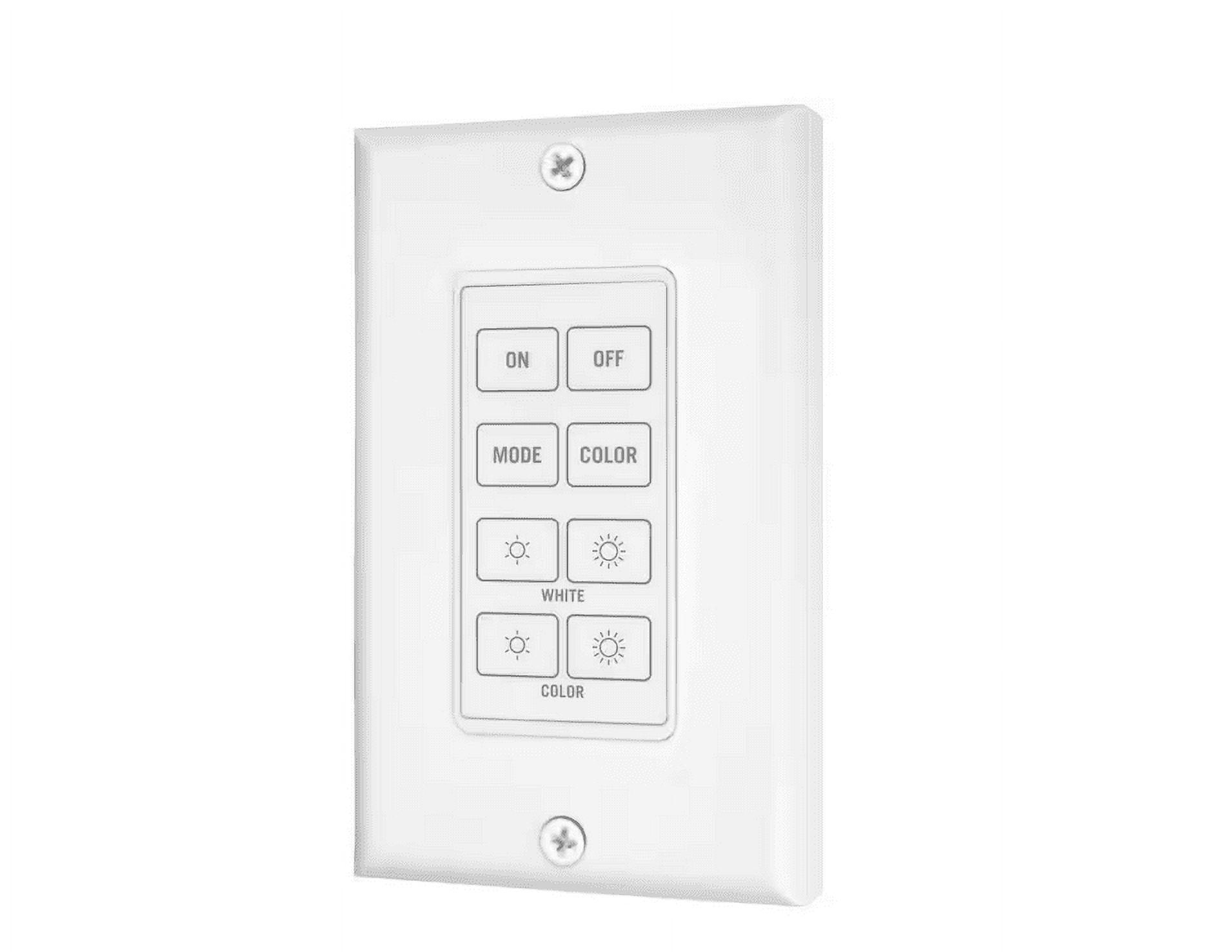 Wireless Wall Mount Touchpad for RGB+W LED Dimmers