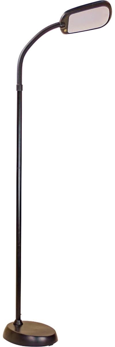 LED Floor Lamp Bright Reader Natural Daylight Full Spectrum  Black SLIMMER DESIGN