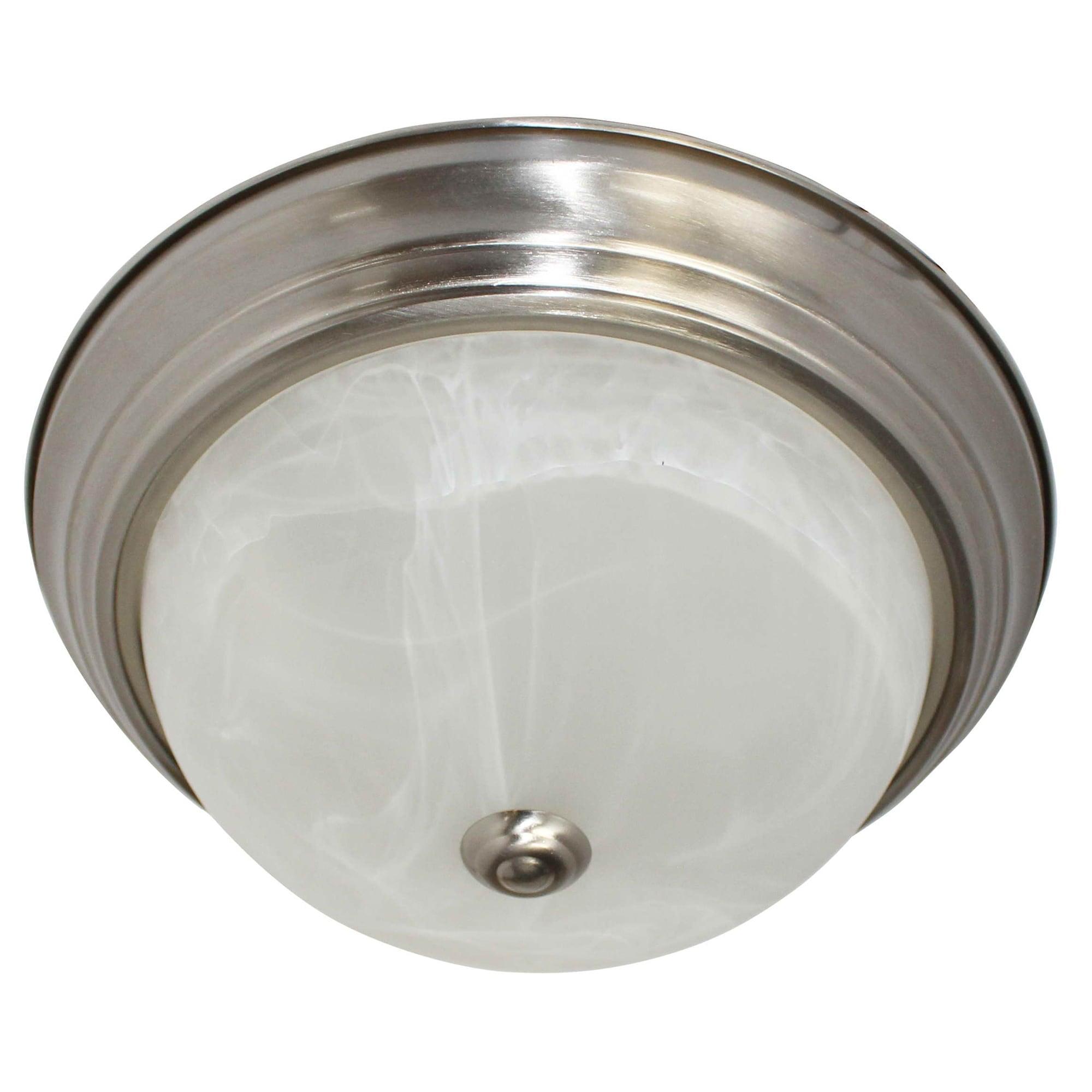 Modern 15'' Nickel LED Flush Mount Ceiling Light