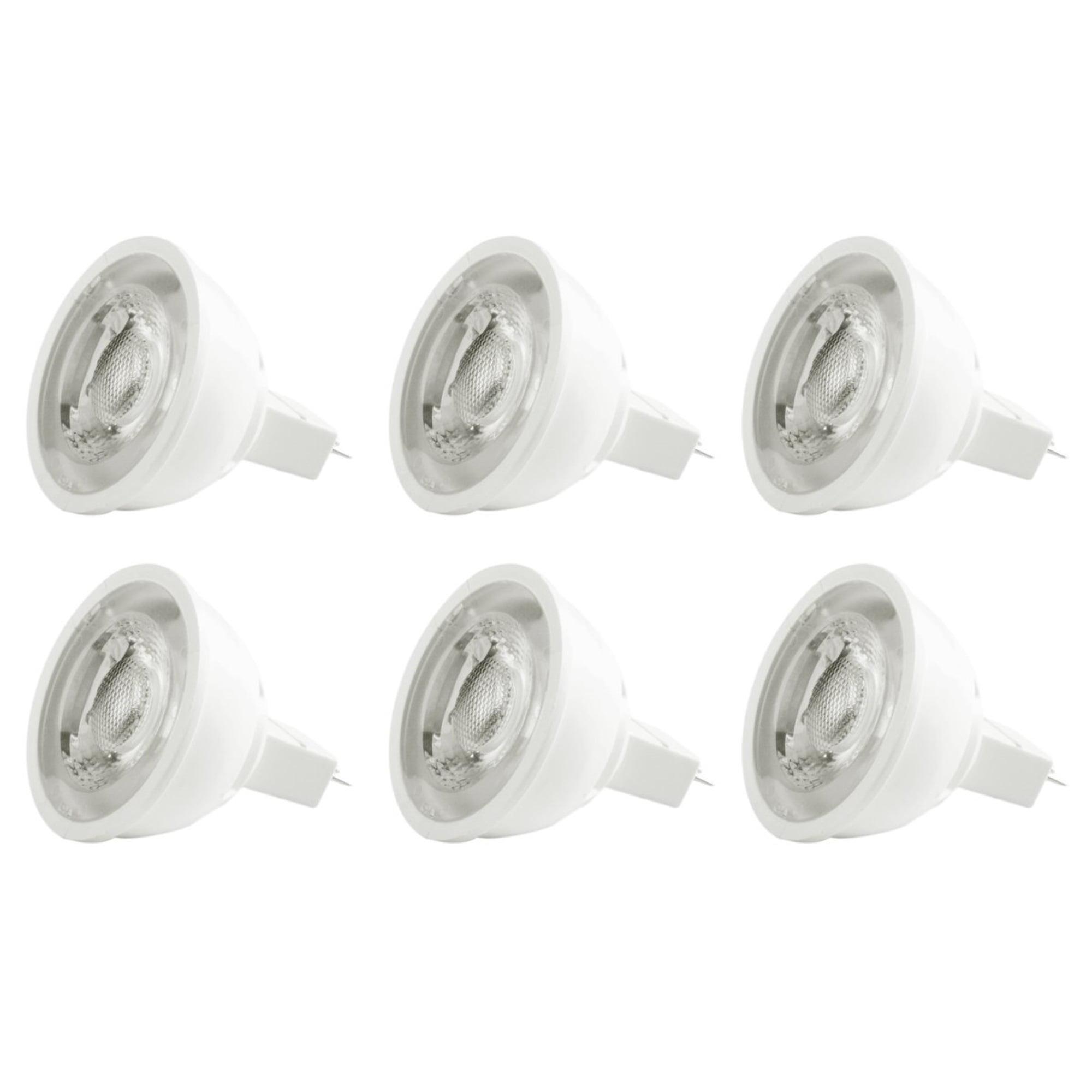 White Frosted LED MR16 Light Bulb 6.5W GU5.3