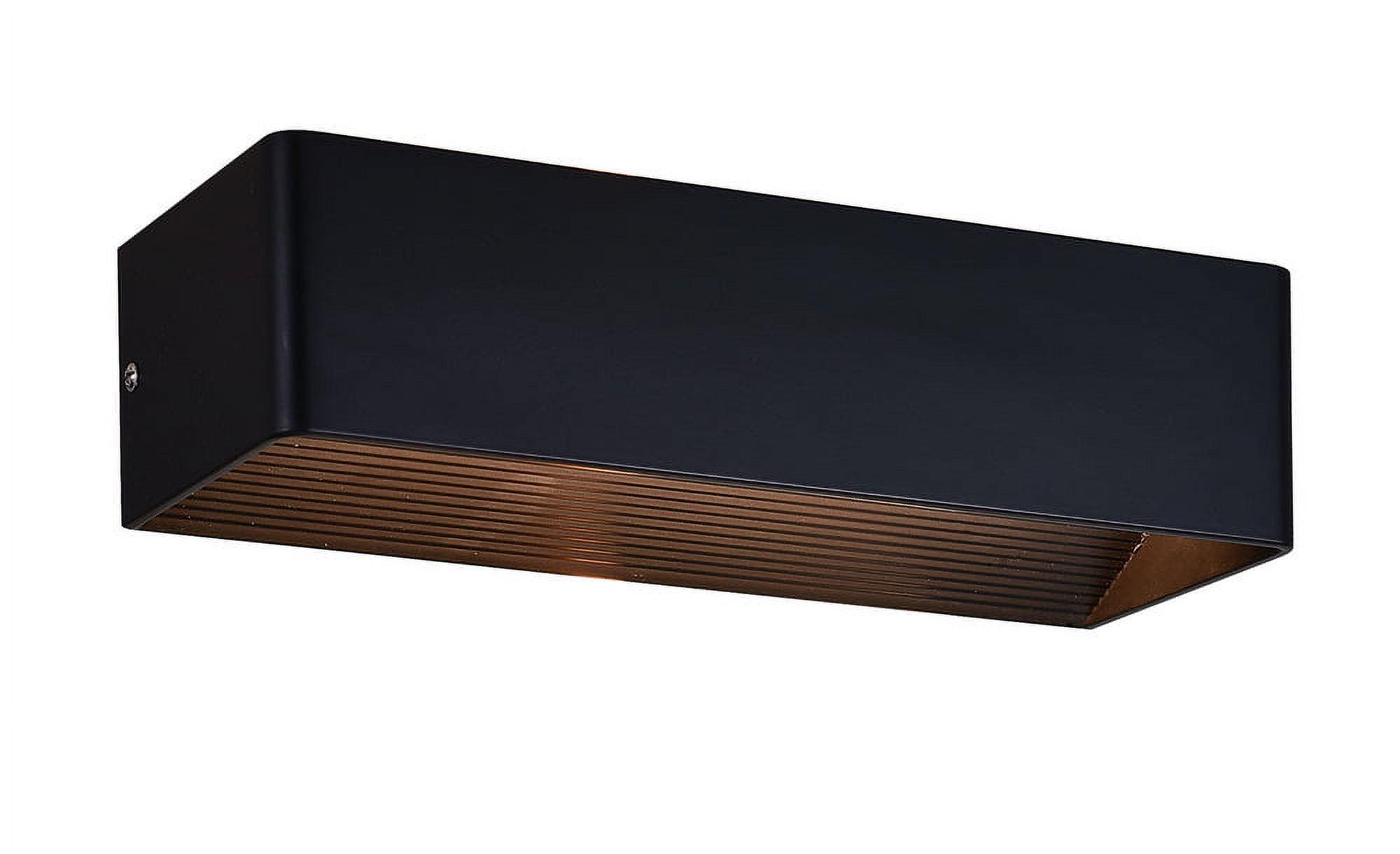 LED Wall Sconce with Black Finish