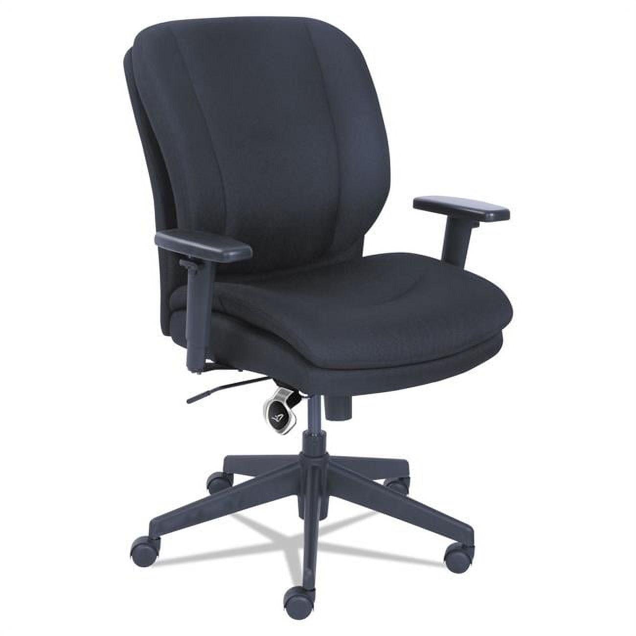 Cosset Executive Swivel Task Chair with Memory Foam, Black