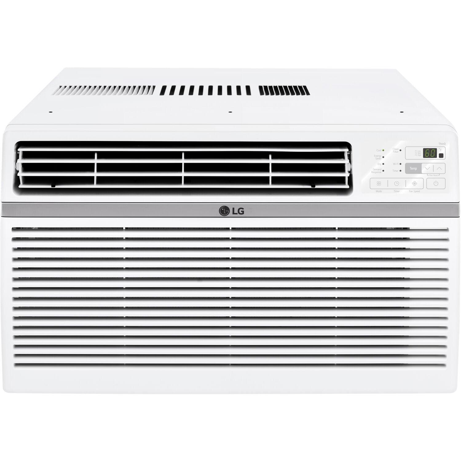 LG 10,000 BTU Window Air Conditioner for up to 450 Sq. Ft. with 3 Speeds and Timer in White