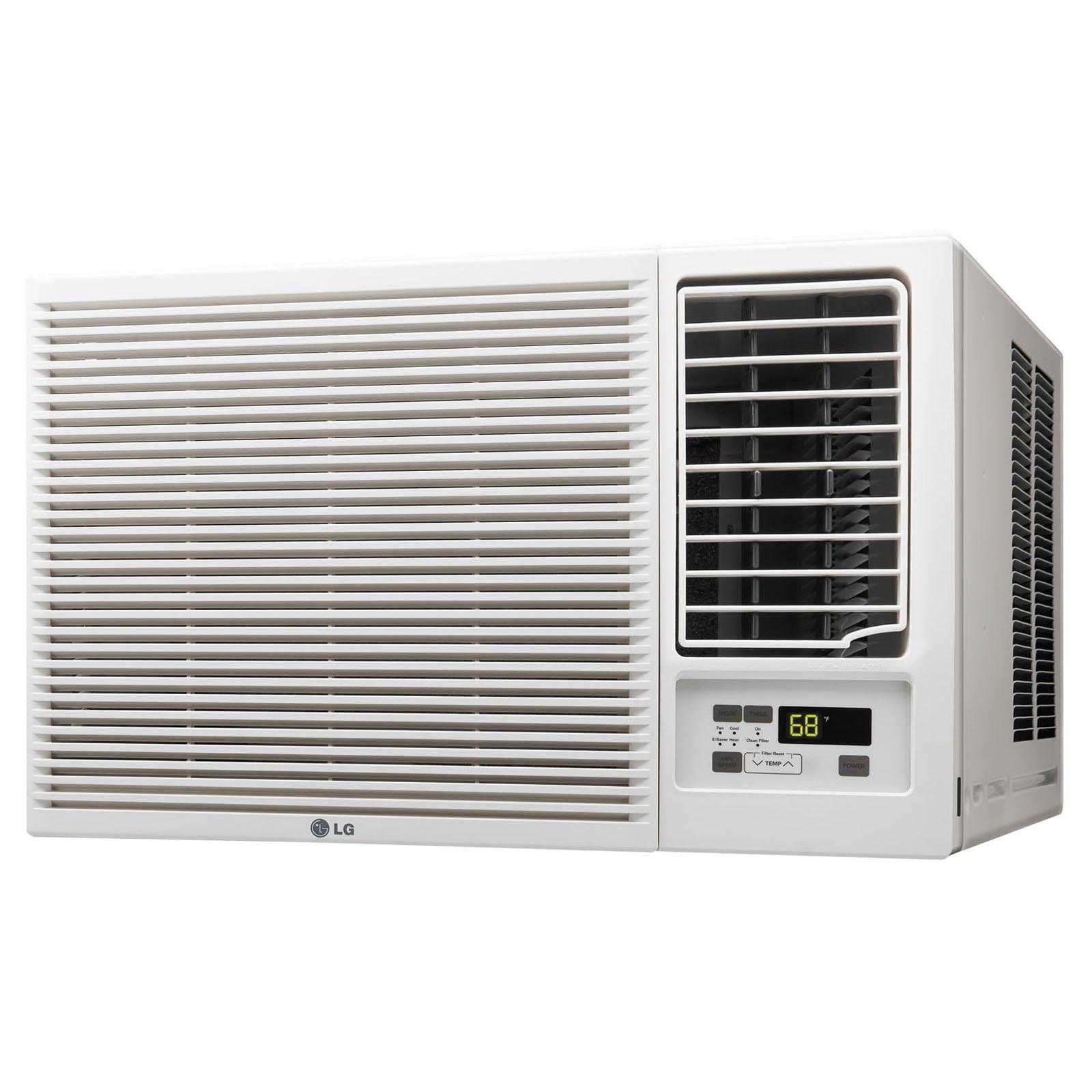 Lg 23,000 Btu 230v Window-mounted Air Conditioner With 11,600 Btu Supplemental Heat Function