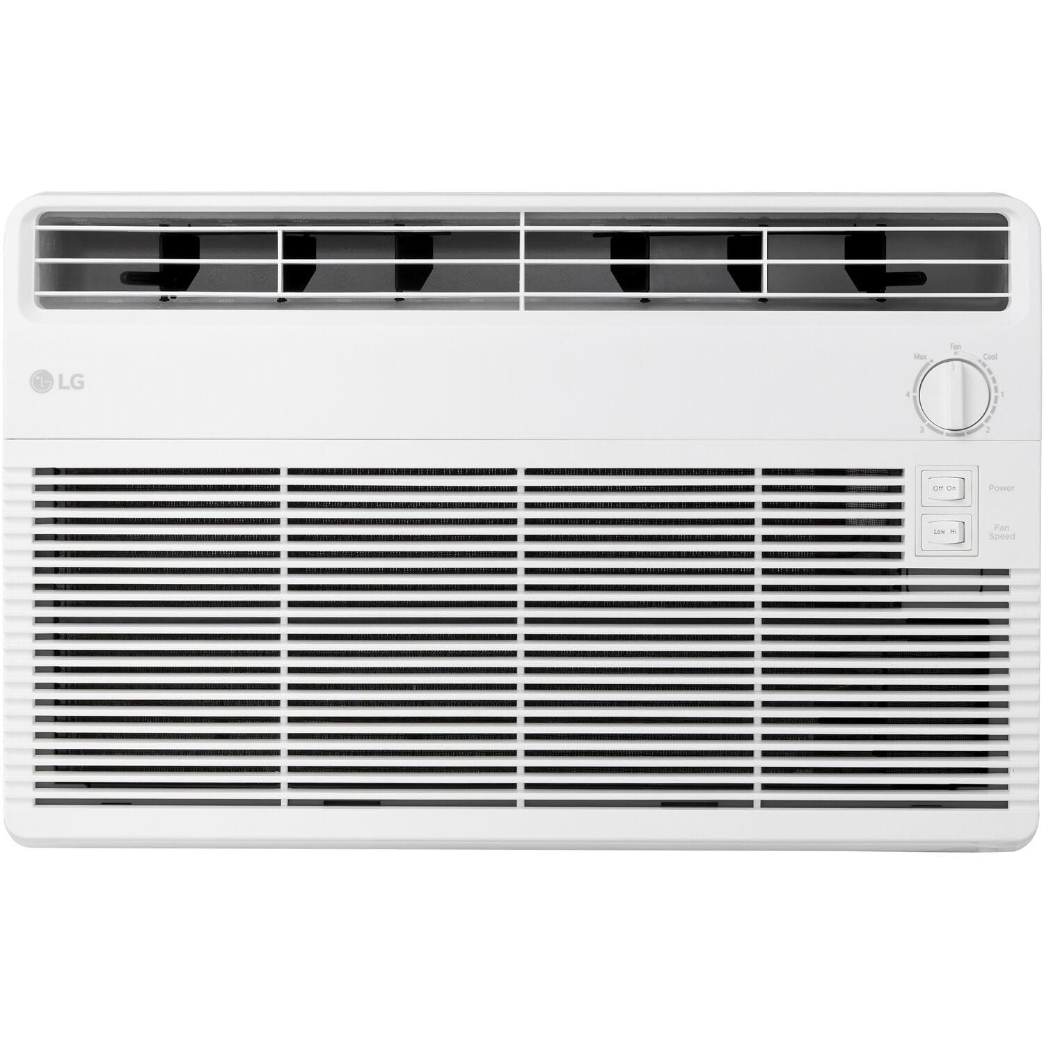 LG 5000 BTU Window Air Conditioner for up to 150 Sq. Ft. with 2 Cooling and Fan Speeds in White