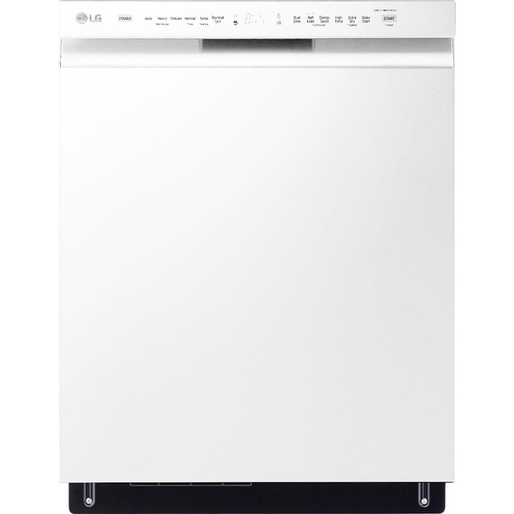 LG 24 in. PrintProof Stainless Steel Front Control Dishwasher with QuadWash, 3rd Rack & Dynamic Dry, 48 dBA
