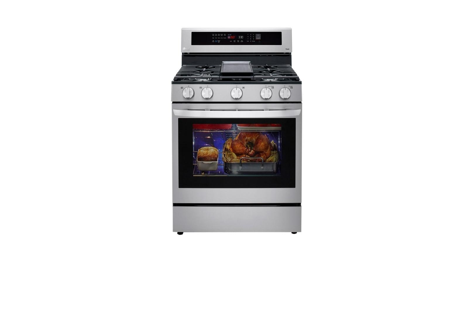 30" 5.8 cu. ft. Freestanding Natural Gas with Air Fry