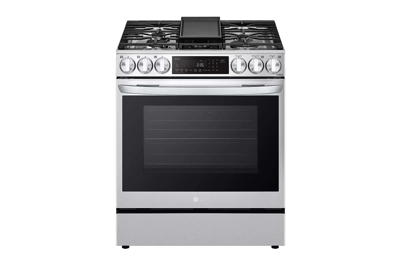 6.3 cu. ft. Smart wi-fi Enabled ProBake Convection InstaView Dual Fuel Slide-In Range with Air Fry, 30" Cabinet