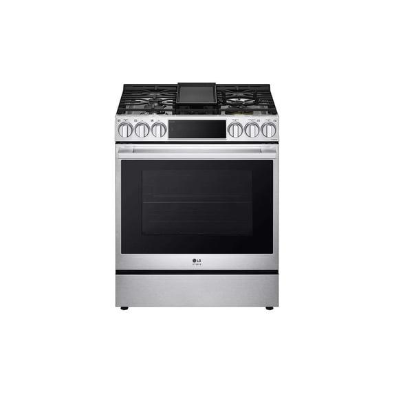 LG Studio LG STUDIO Smart Wi-Fi Dual Fuel Slide-in Range with ProBake Convection® and EasyClean®, 6.3 cu. ft. LSDS6338F