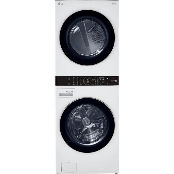 LG WKE100HWA 27 inch White WashTower™ with Center Control™ 4.5 cu. ft. Washer and 7.4 cu. ft. Electric Drye