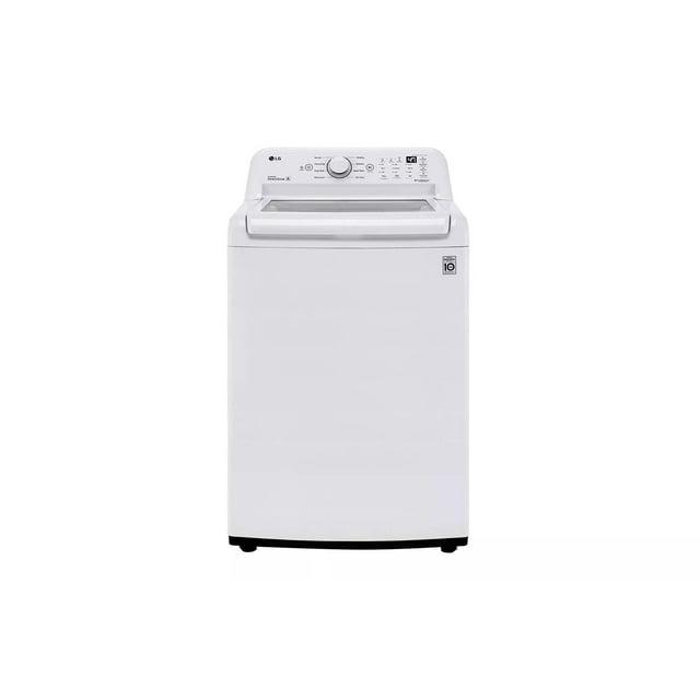 LG 4.3 cu. ft. Ultra Large Capacity Top Load Washer with 4-Way Agitator & TurboDrum Technology, White