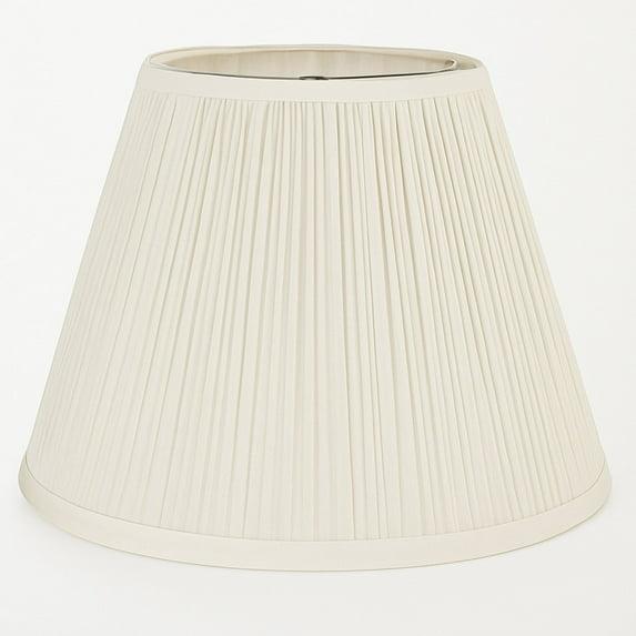 White Pleated Lamp Shade 7" x 13" x 10" Tall