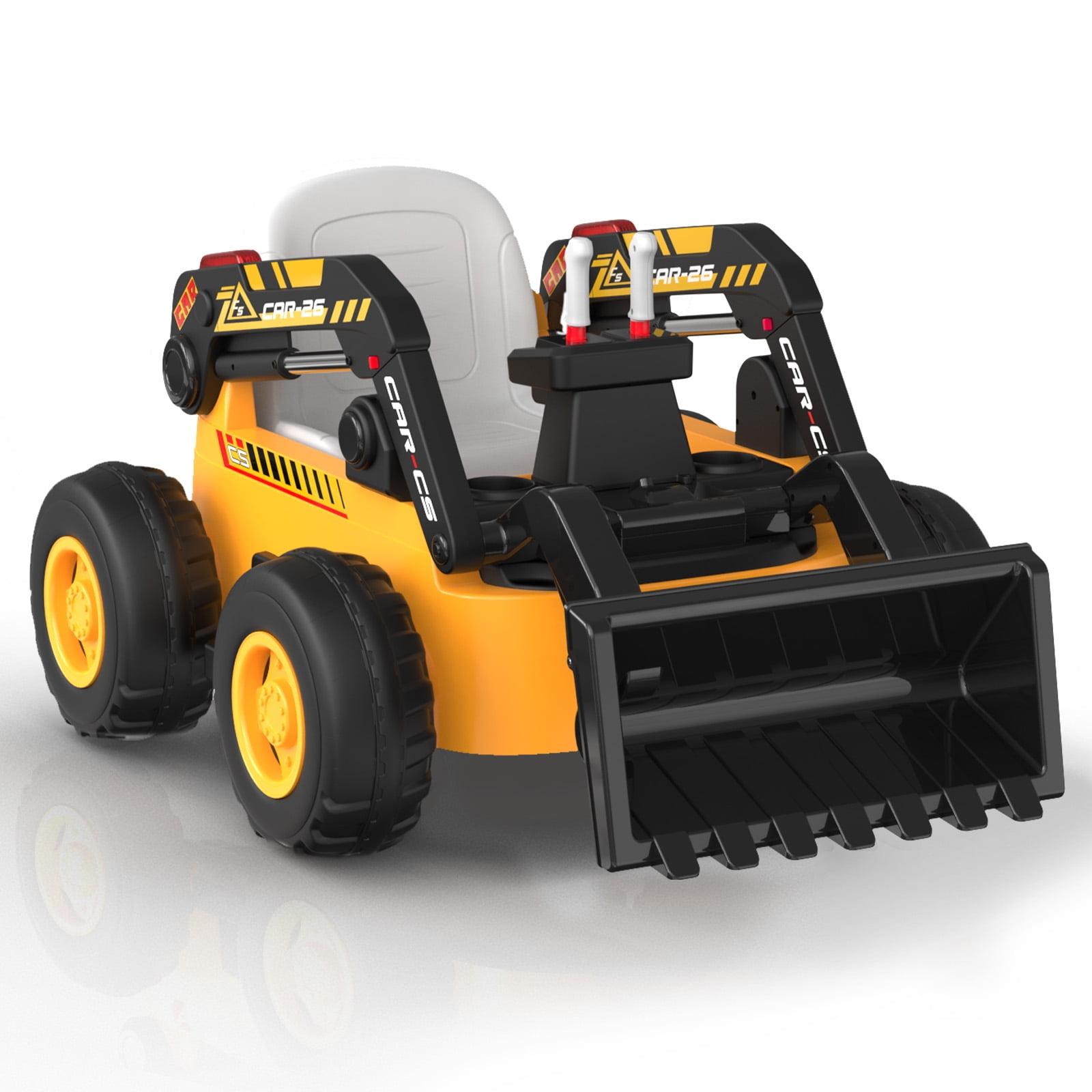 LIGIANT Ligiant Ride On Bulldozer, Kids Ride On Toy With Motorized Front Loader, 4wd Motors, Large 12v 10ah Battery, Bluetooth, Remote Control, Ages 3+
