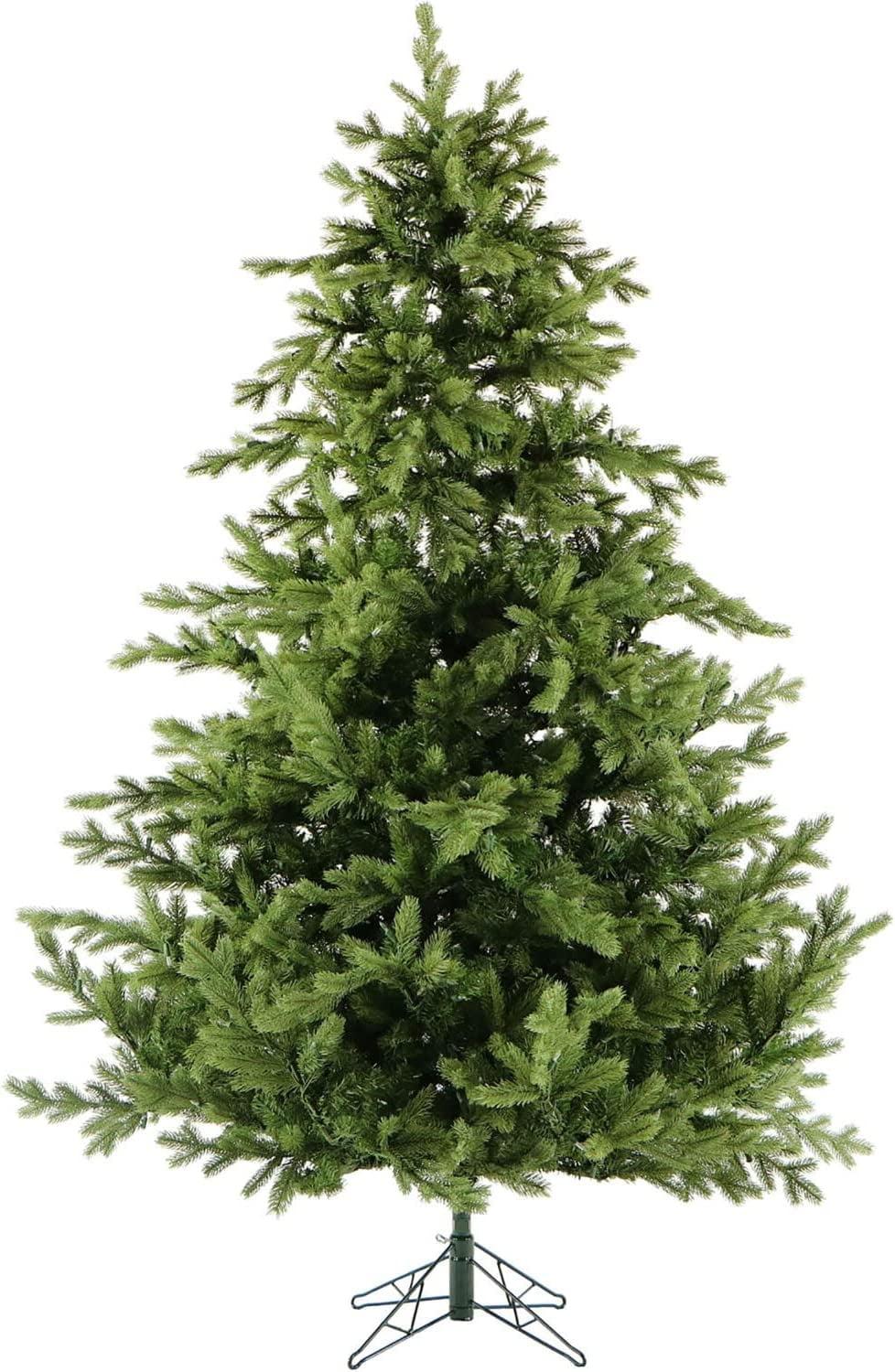 9-Foot Green Pine Artificial Christmas Tree with Hinged Branches