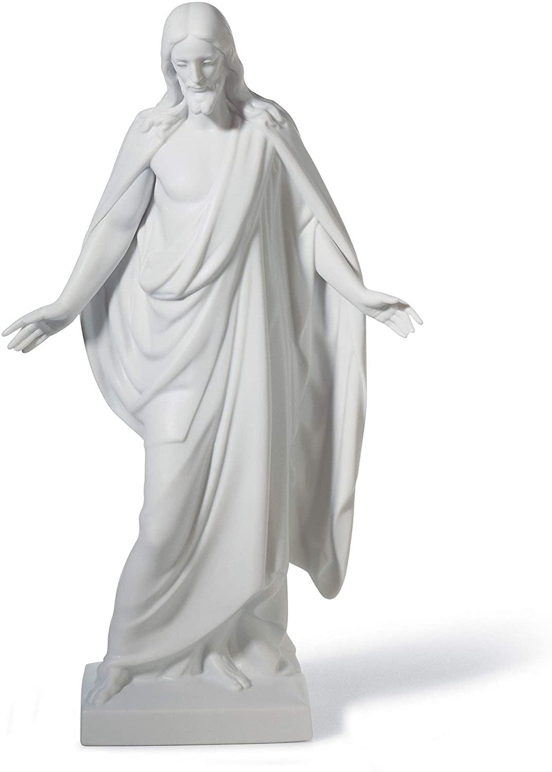 Matte White Porcelain Christ Statue for Valentine's Day