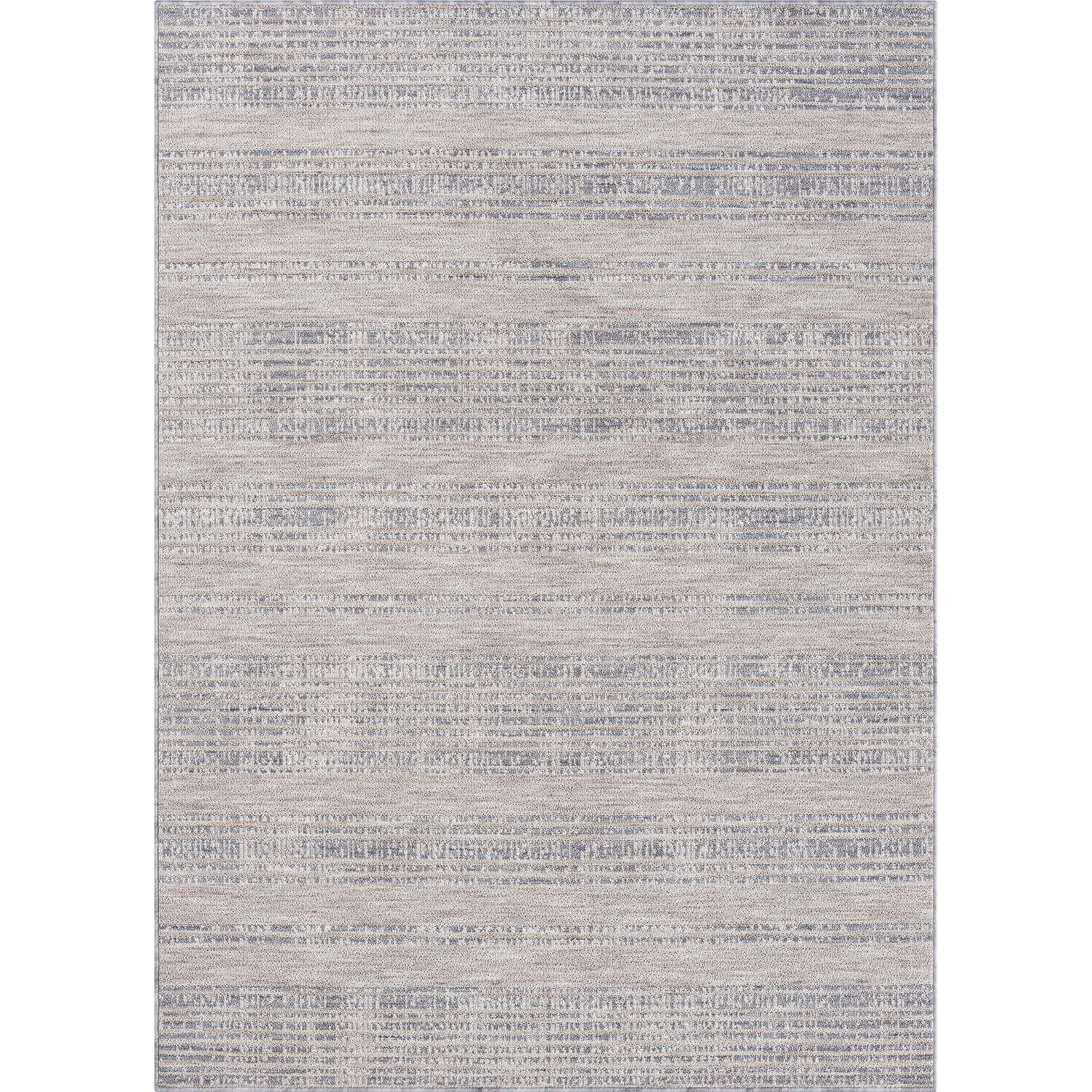 Winona Ivory Stripe Reversible 8' x 10' Wool Rug