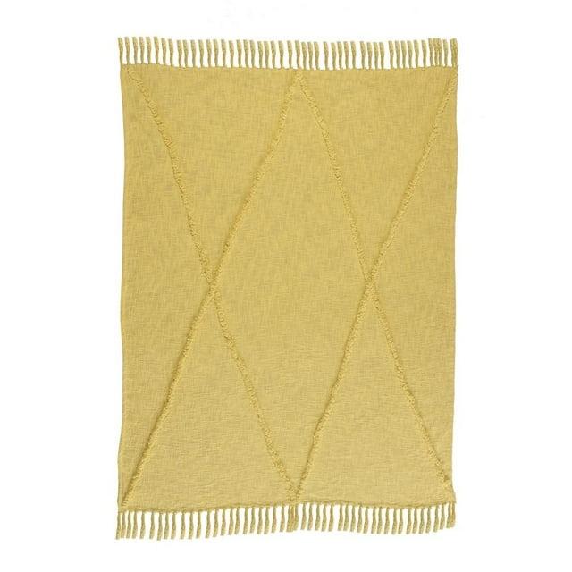 Evette Rios Terracotta Fringed Handmade Woven Throw Blanket & Reviews | Wayfair
