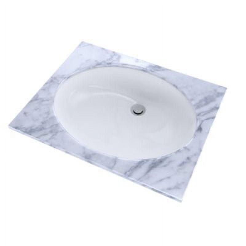 Reliance Commercial Ceramic Oval Undermount Bathroom Sink with Overflow