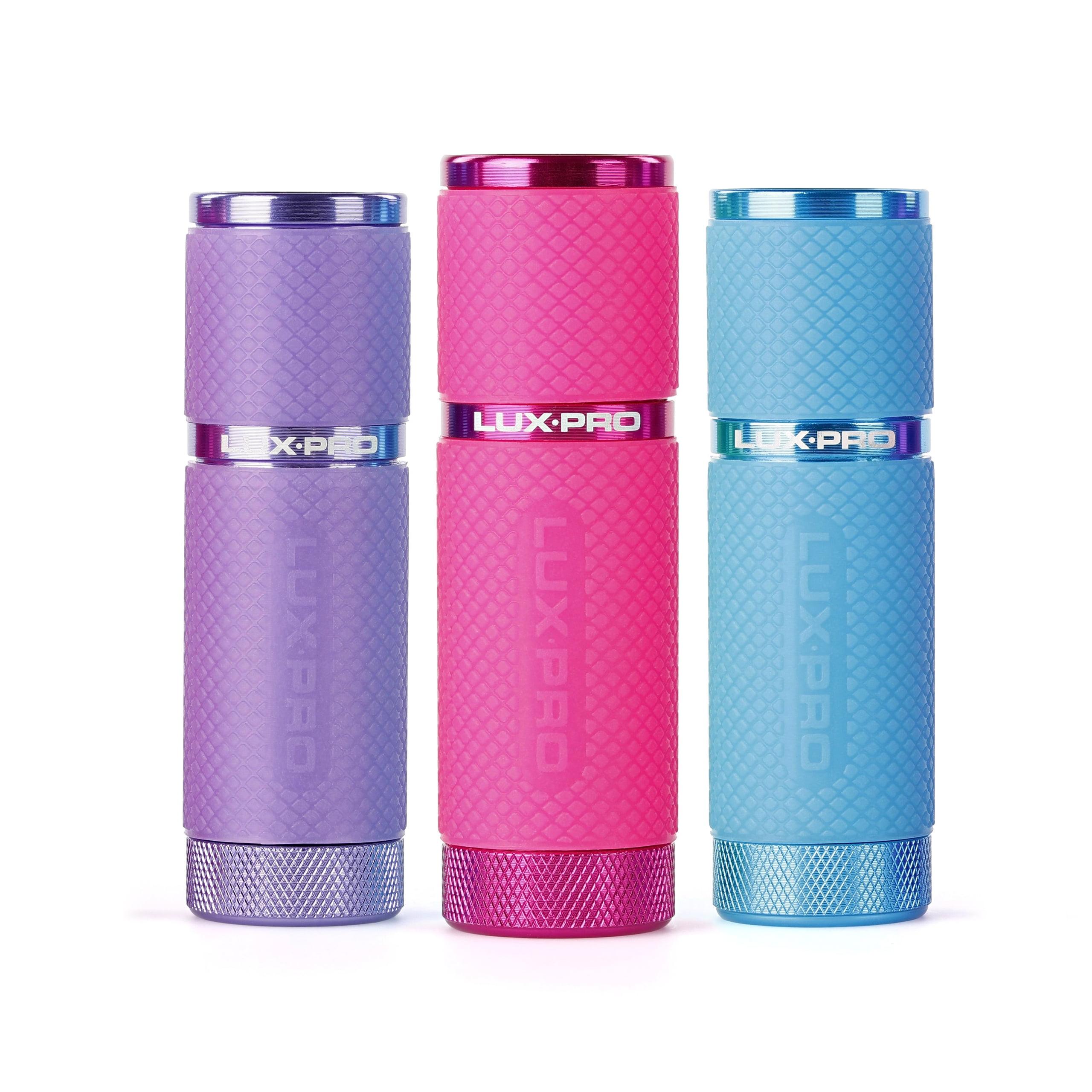LuxPro Gels LED 40 Lumens Flashlight, 3 Pack Pink, Purple, Blue, LP395-PUB-A