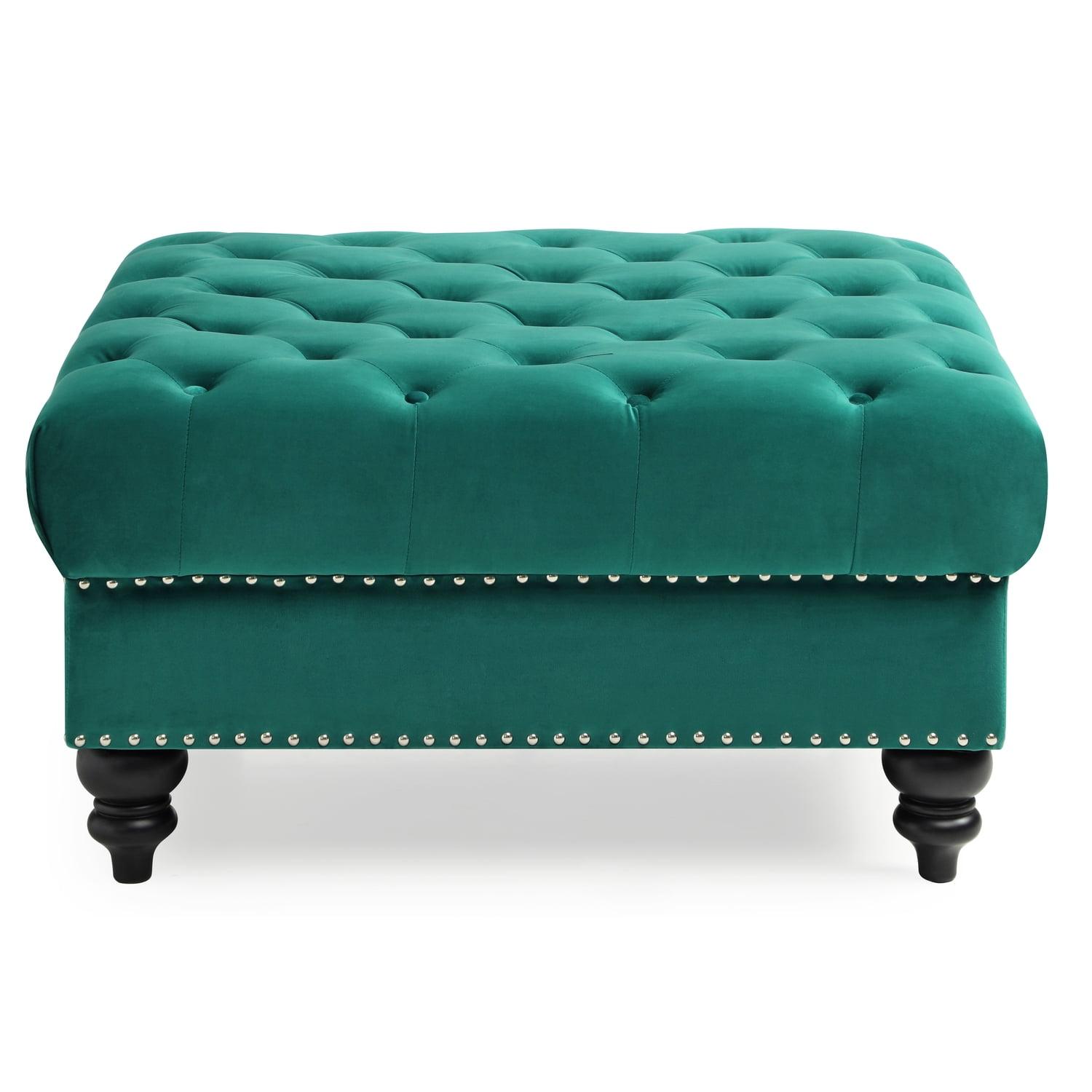 Nola Velvet Ottoman