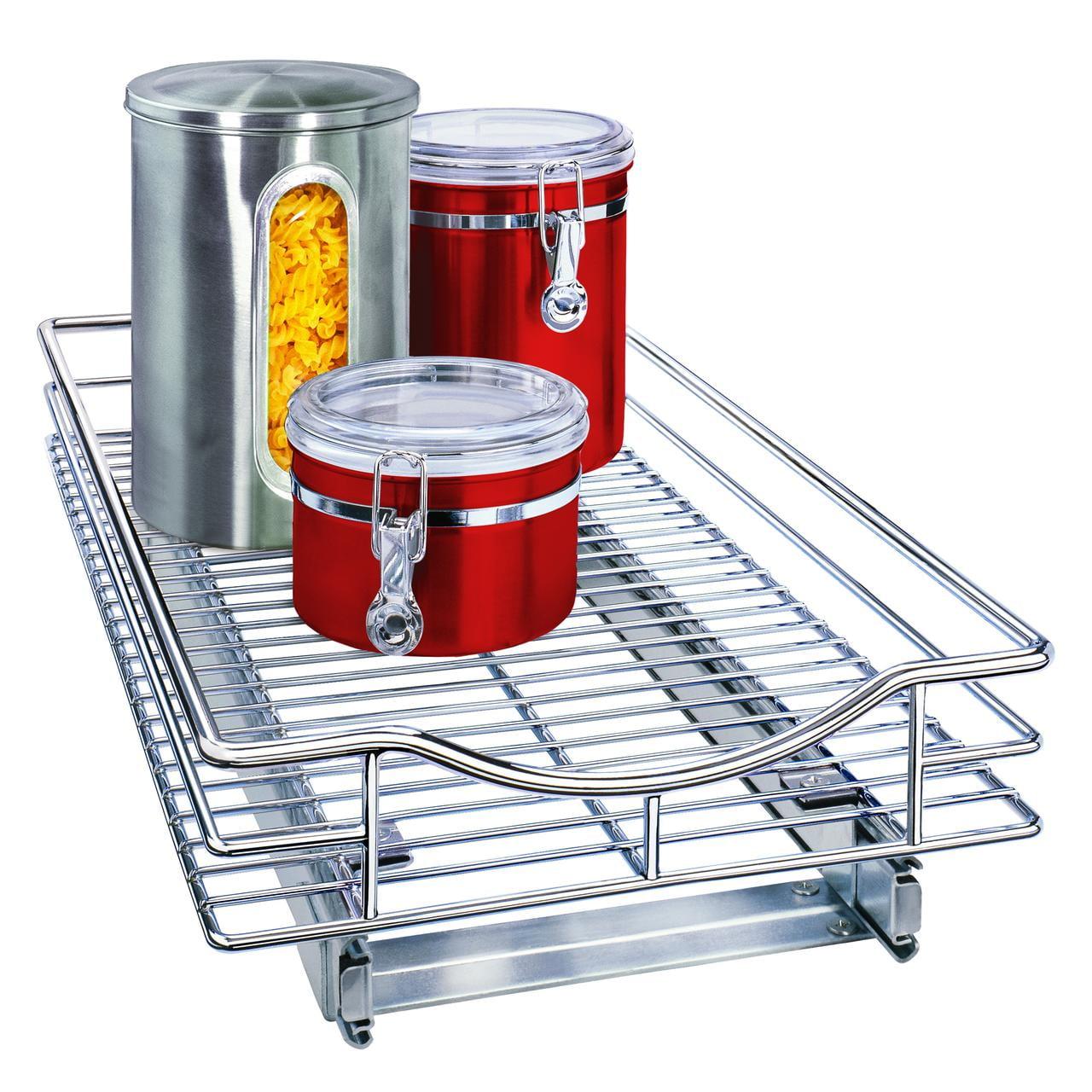 Chrome 11" x 18" Slide Out Cabinet Organizer