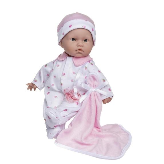 Caucasian 11-inch Small Soft Body Baby Doll | JC Toys - La Baby | Washable |Removable Pink Outfit w/ Hat & Blanket | For Children 12 Months +