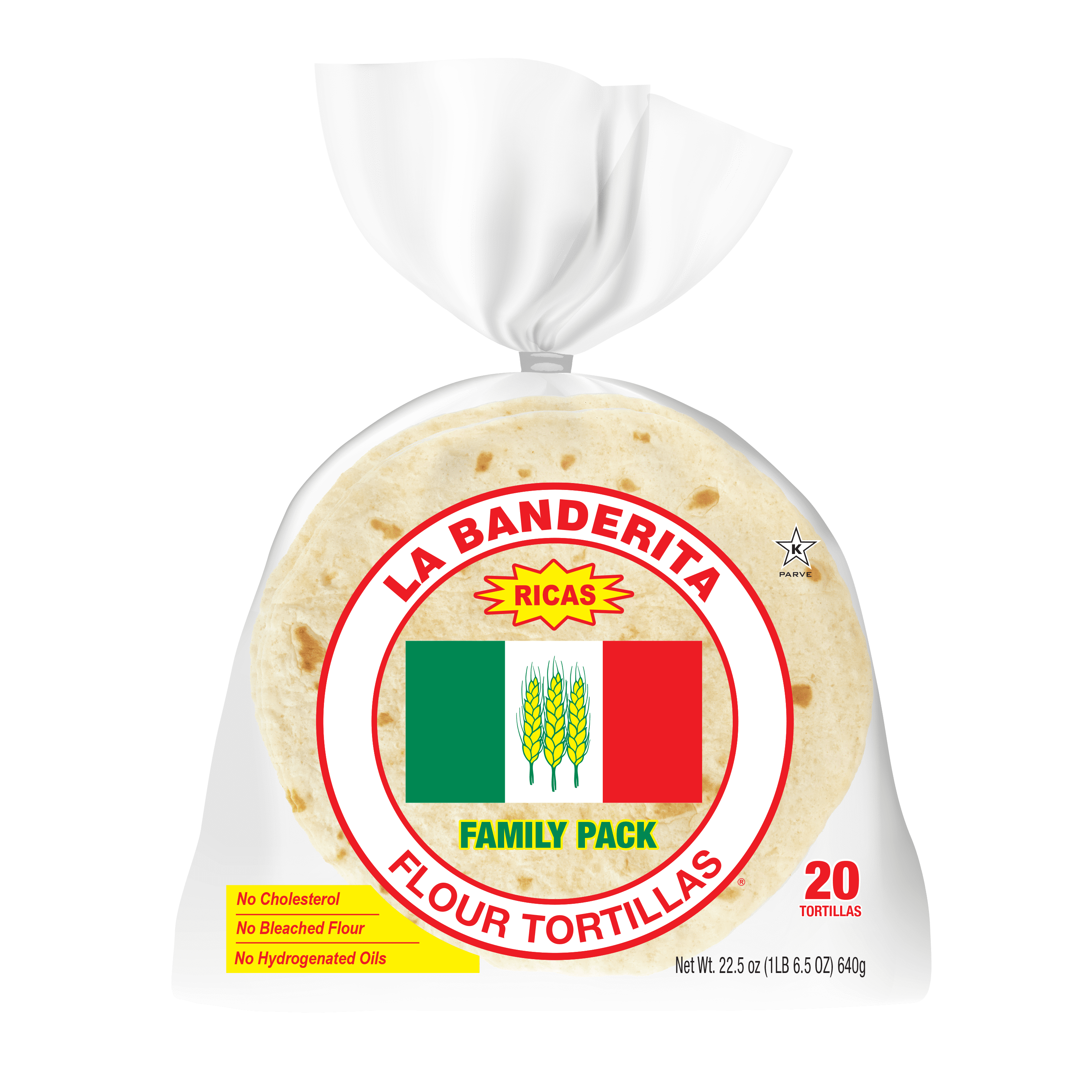 La Banderita Family Pack Flour Tortillas - 22.5oz/20ct