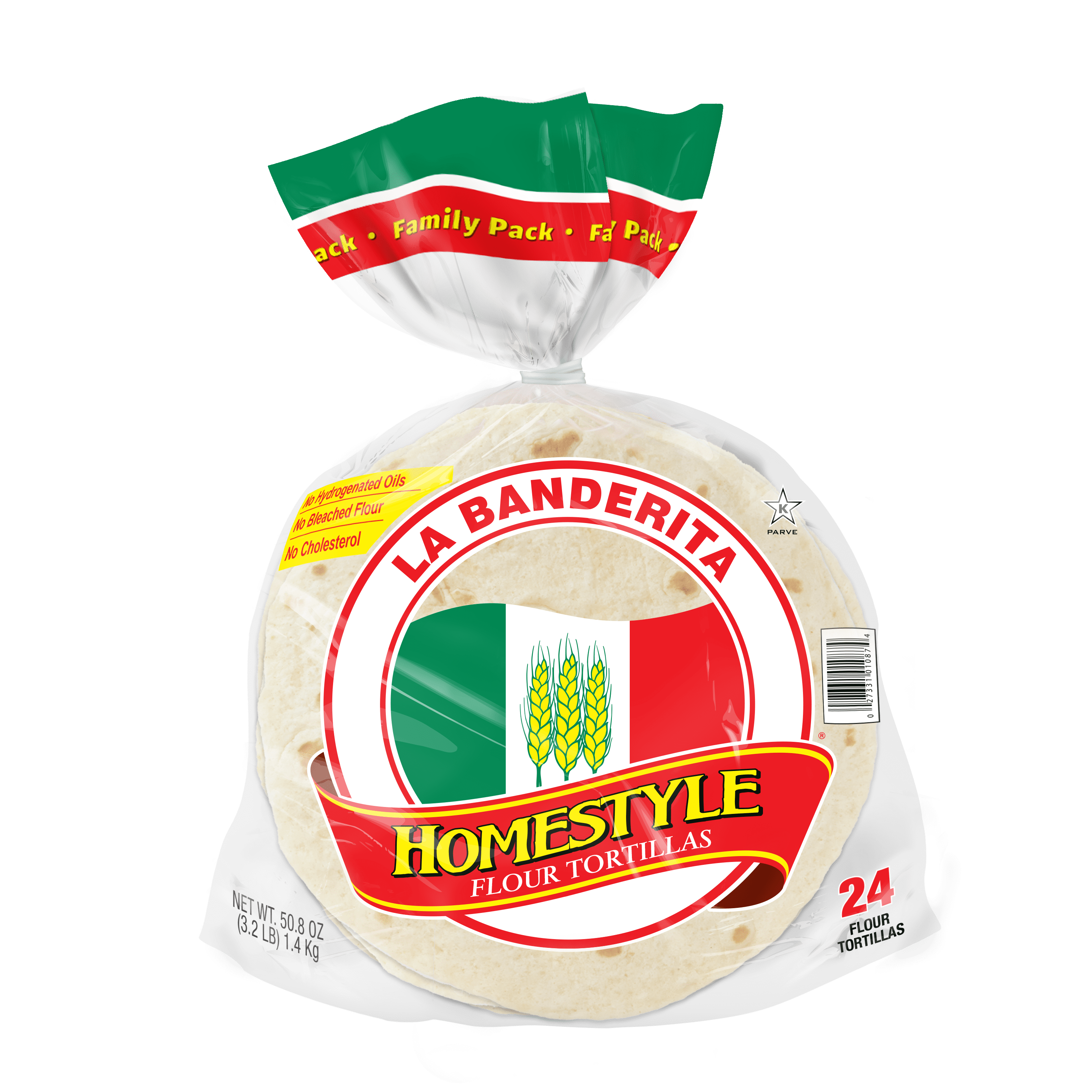 La Banderita Homestyle Jumbo Pack Soft Taco Flour Tortillas,  50.8 oz, 24 Count