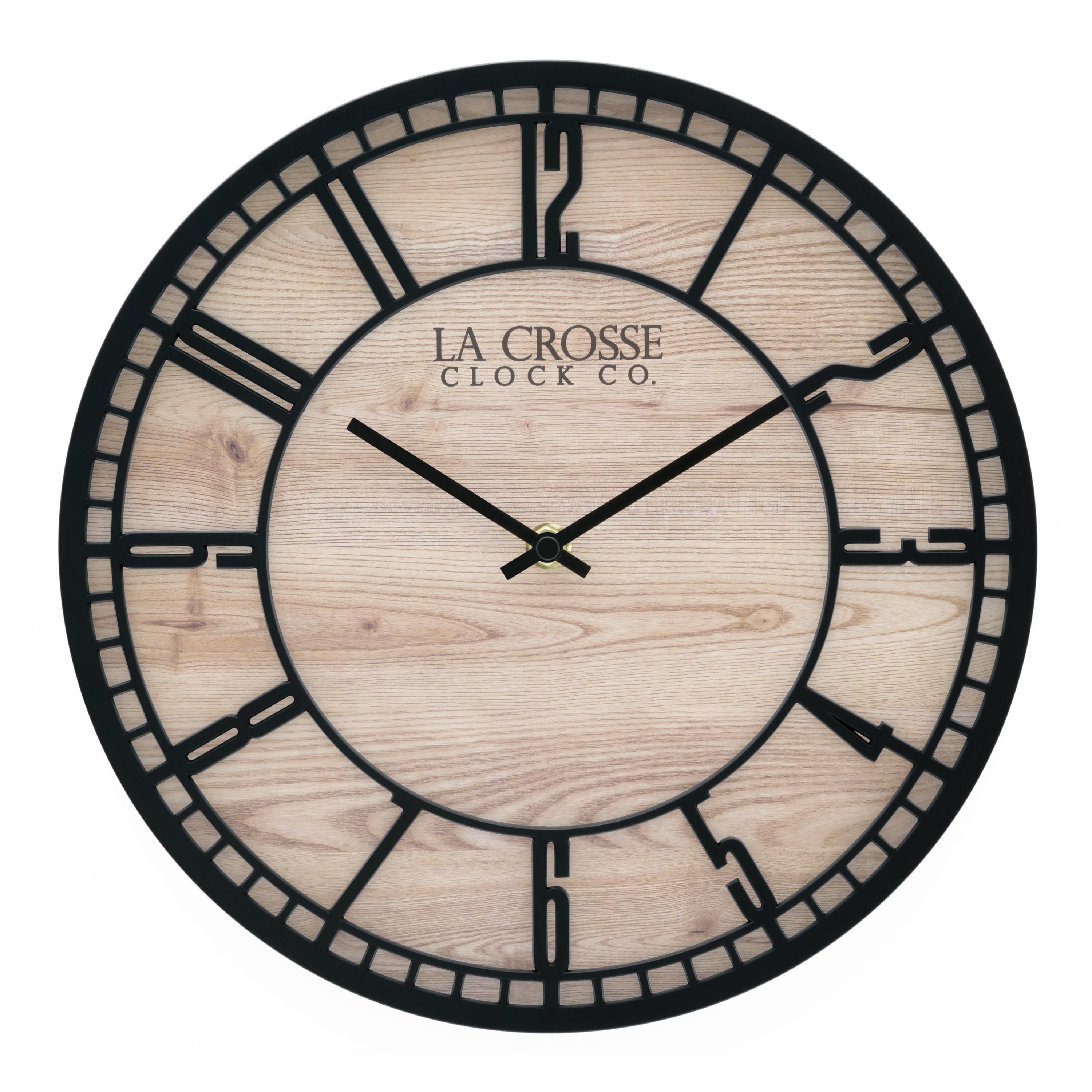 La Crosse Technology 11.5" Quartz Floating Dial Wall Clock