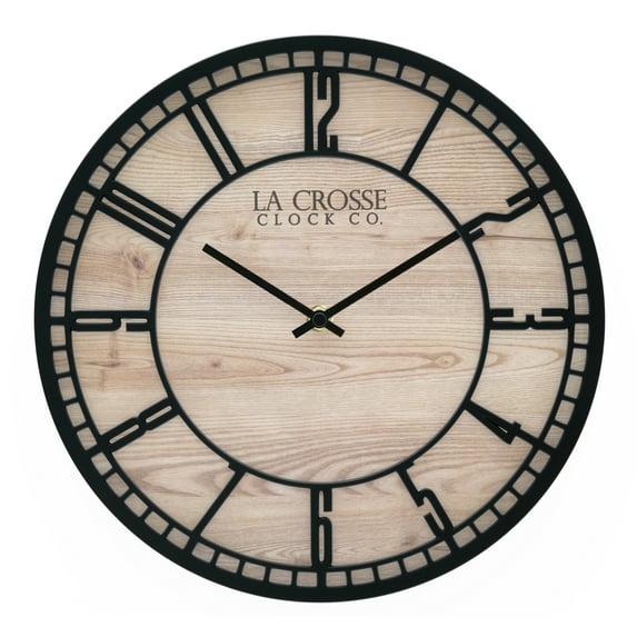 La Crosse Technology 11.5" Quartz Floating Dial Wall Clock