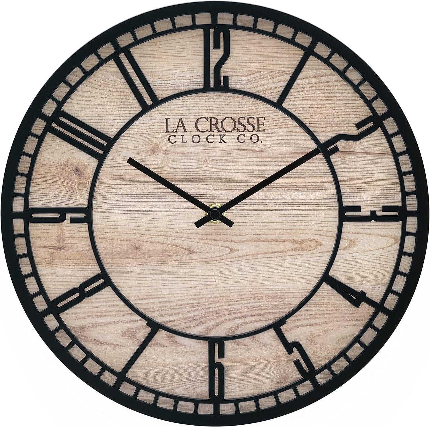 La Crosse Technology 11.5" Quartz Floating Dial Wall Clock