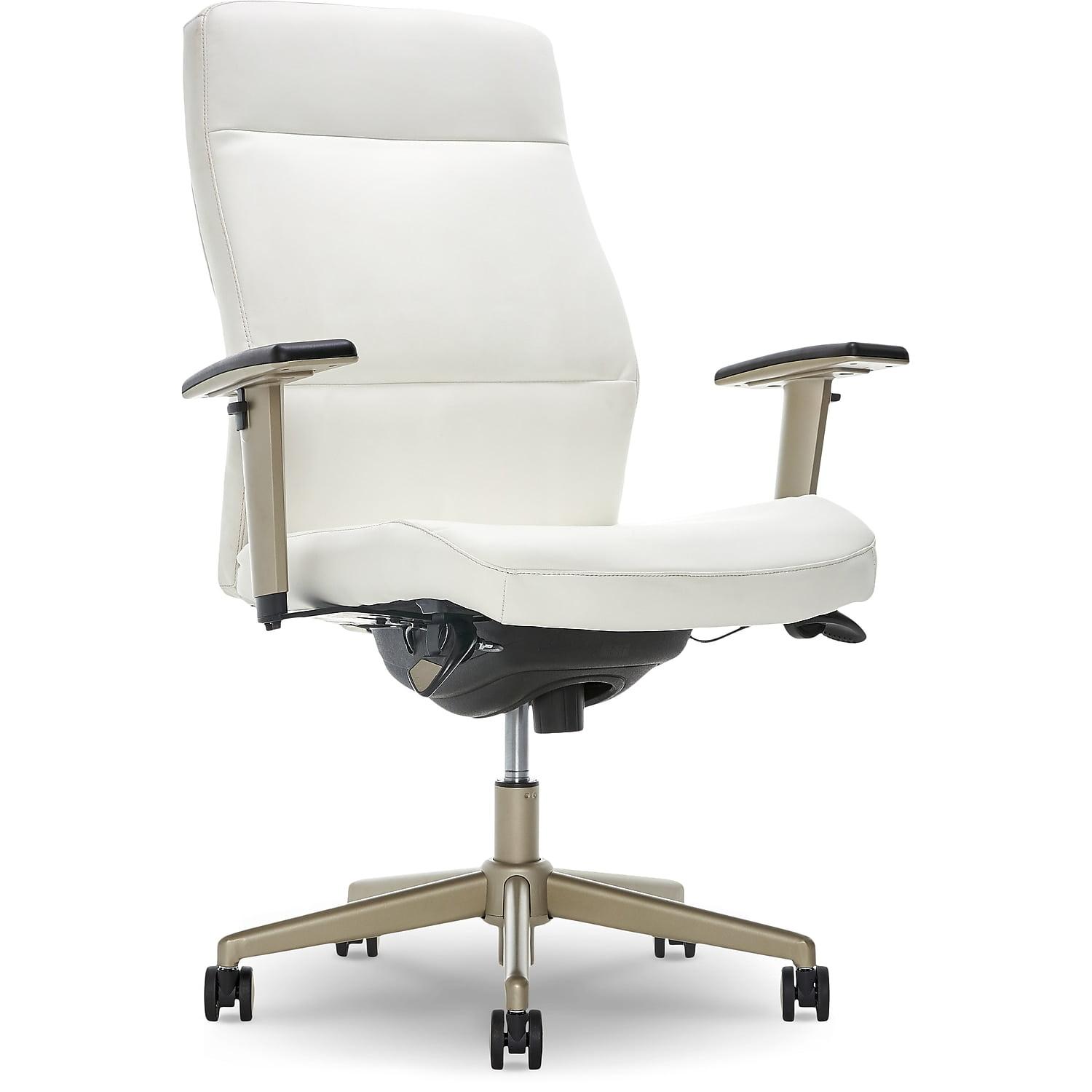 La-Z-Boy Baylor Bonded Leather Adjustable Ergonomic Executive Office Chair with Lumbar Support