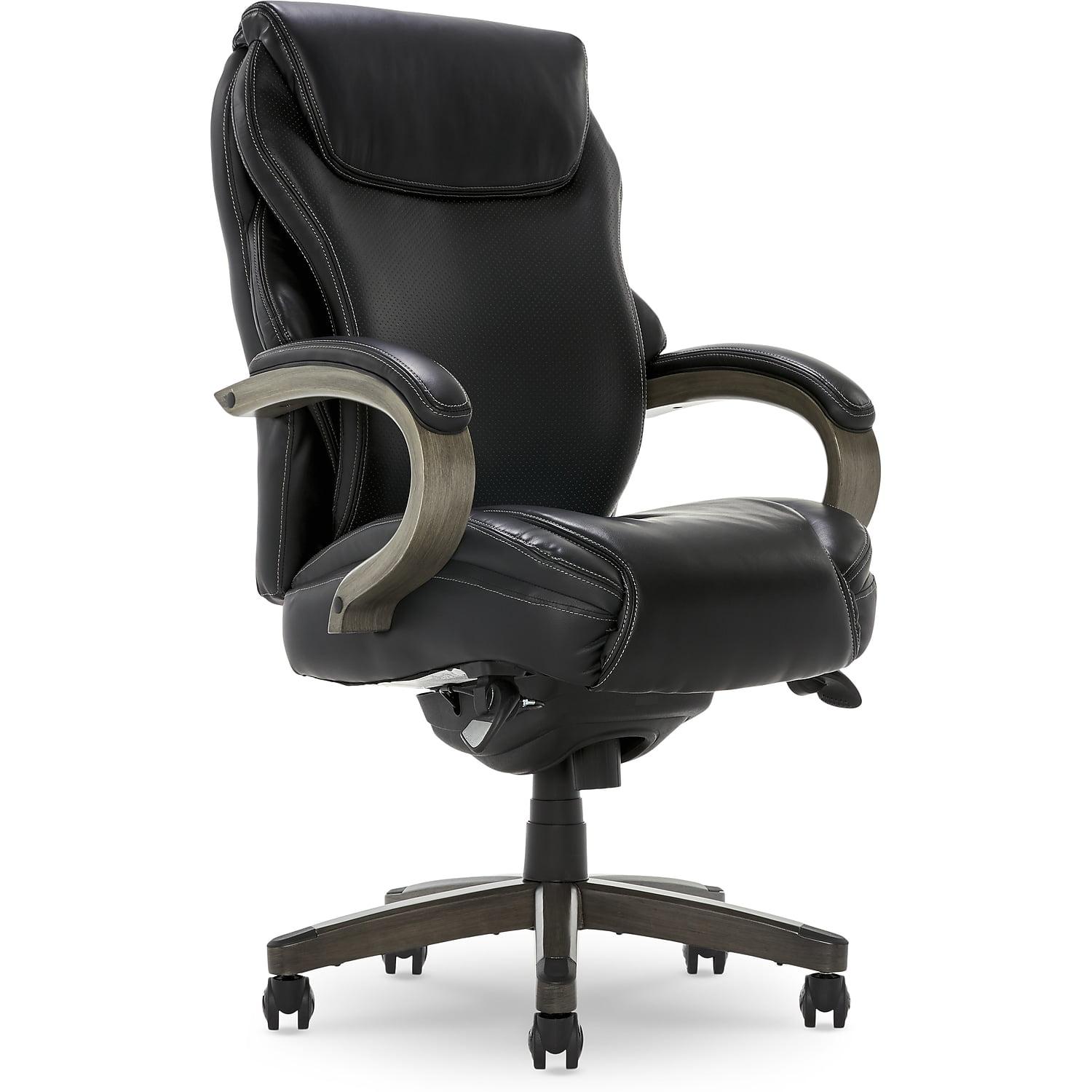 Hyland Bonded Leather & Wood Executive Office Chair - La-Z-Boy