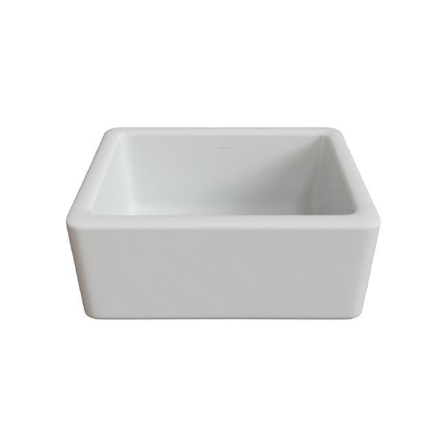 24'' L Farmhouse / Apron Single Bowl Fireclay Kitchen Sink