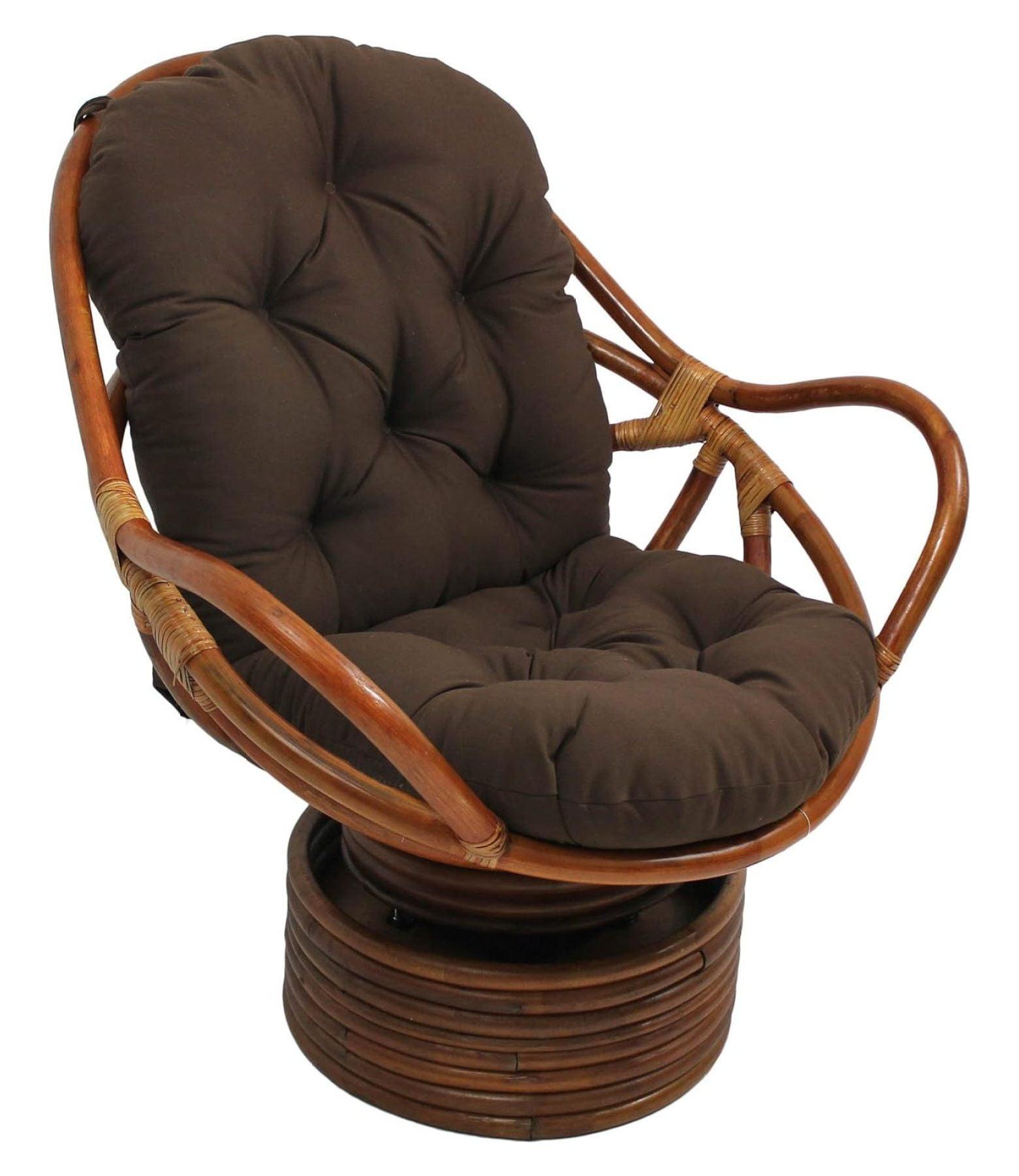 Swivel Rocker with Twill Cushion - International Caravan