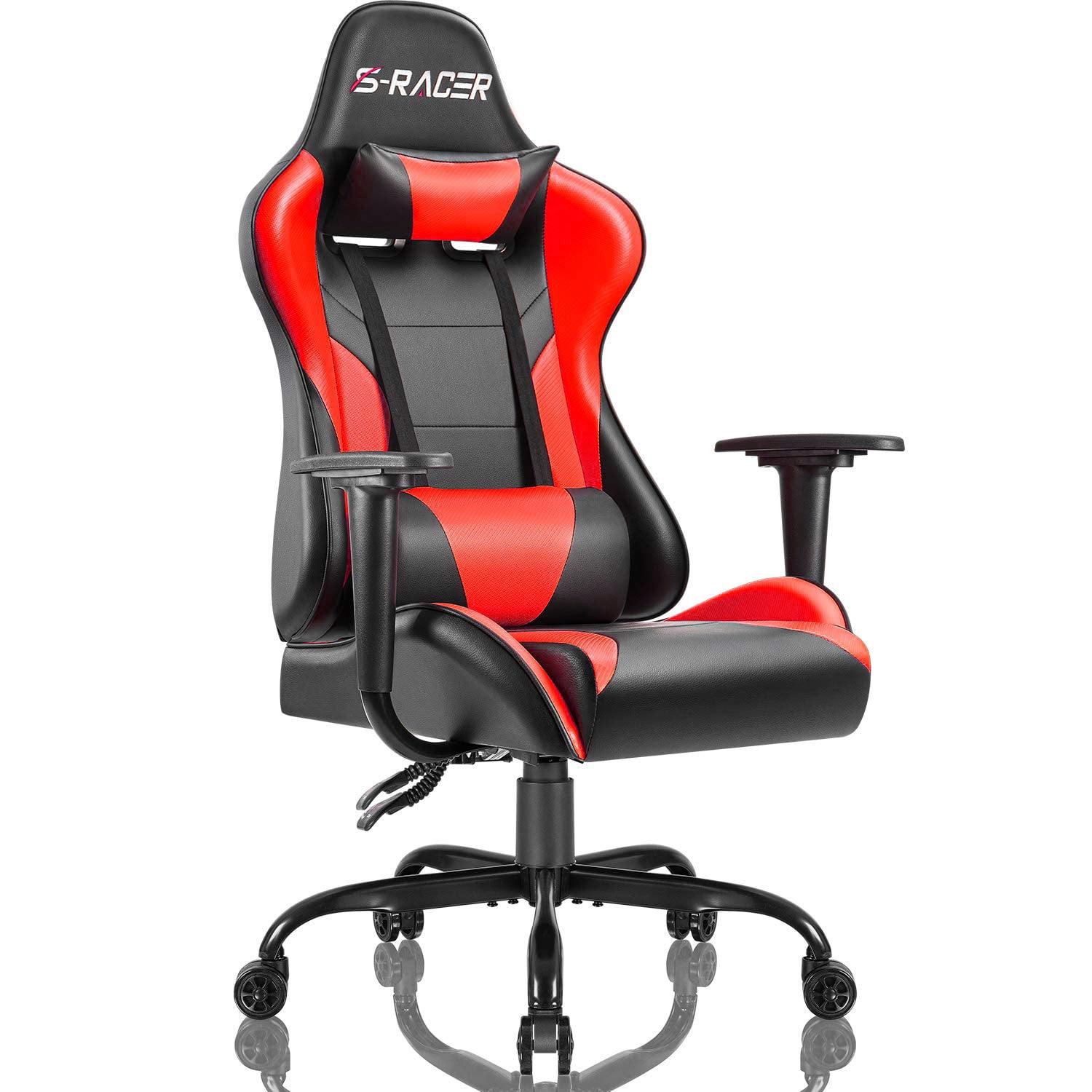 Homall High-Back Adjustable Reclining Ergonomic Faux Leather PC & Racing Game Chair