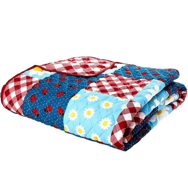 The Lakeside Collection Ladybug Quilt Ensemble - Ladybug Full/Queen Quilt