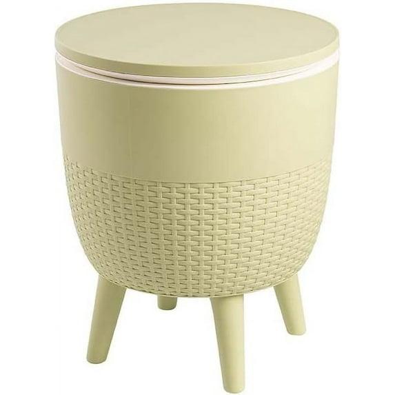 Cancun Resin Outdoor 2-In-1 Side Table and Cooler