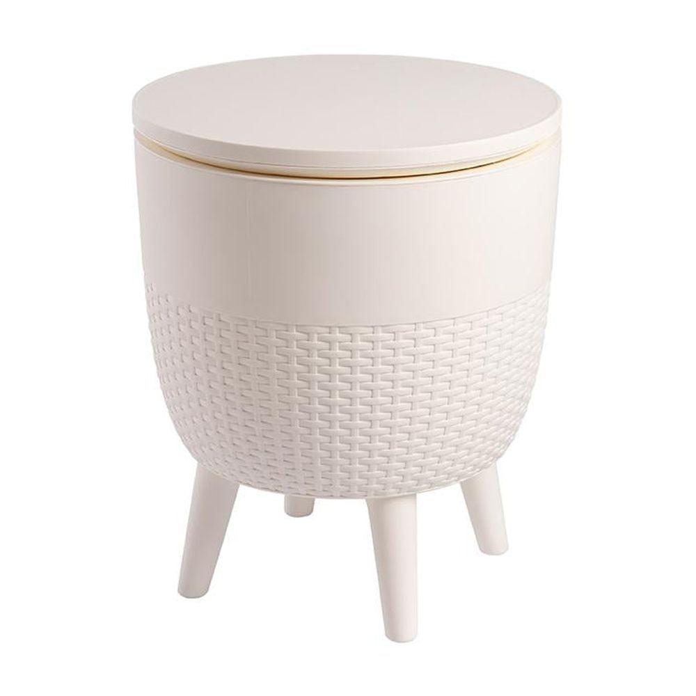 Cancun Resin Outdoor 2-In-1 Side Table and Cooler