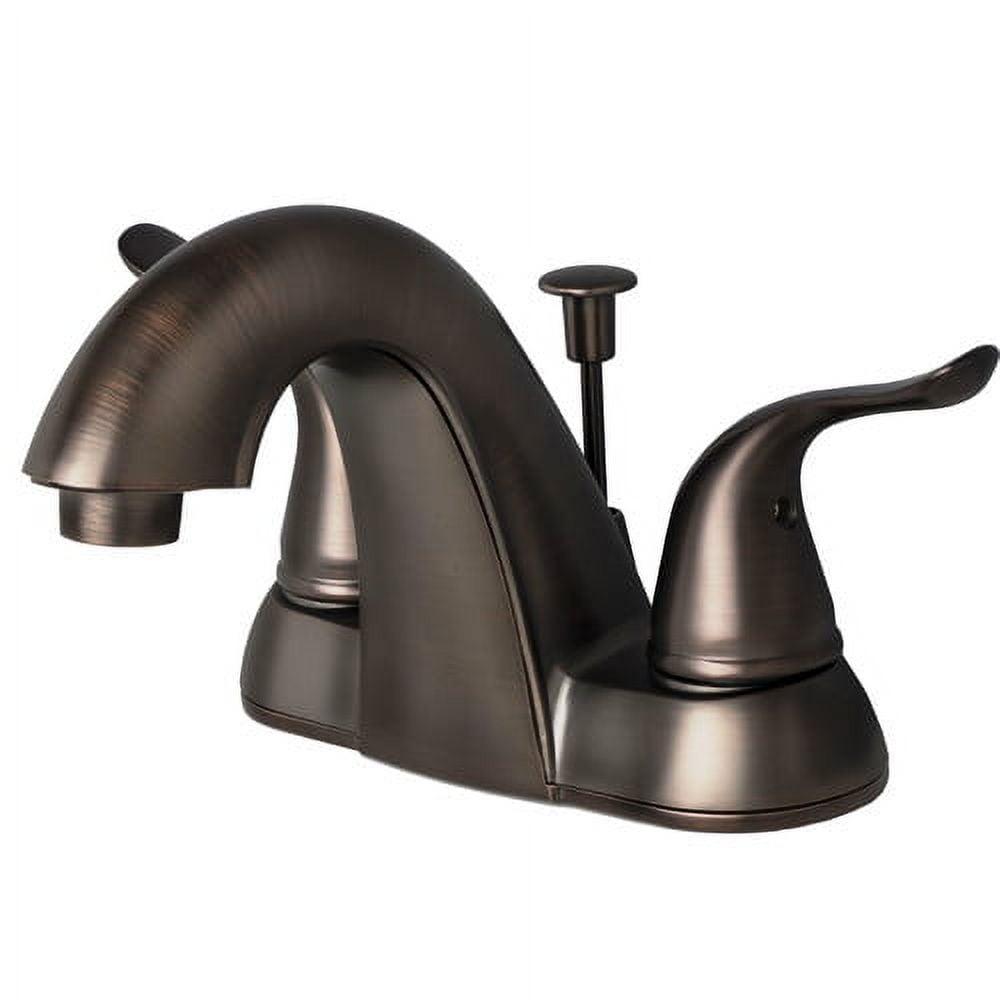 Centerset 2-handle Bathroom Faucet with Drain Assembly