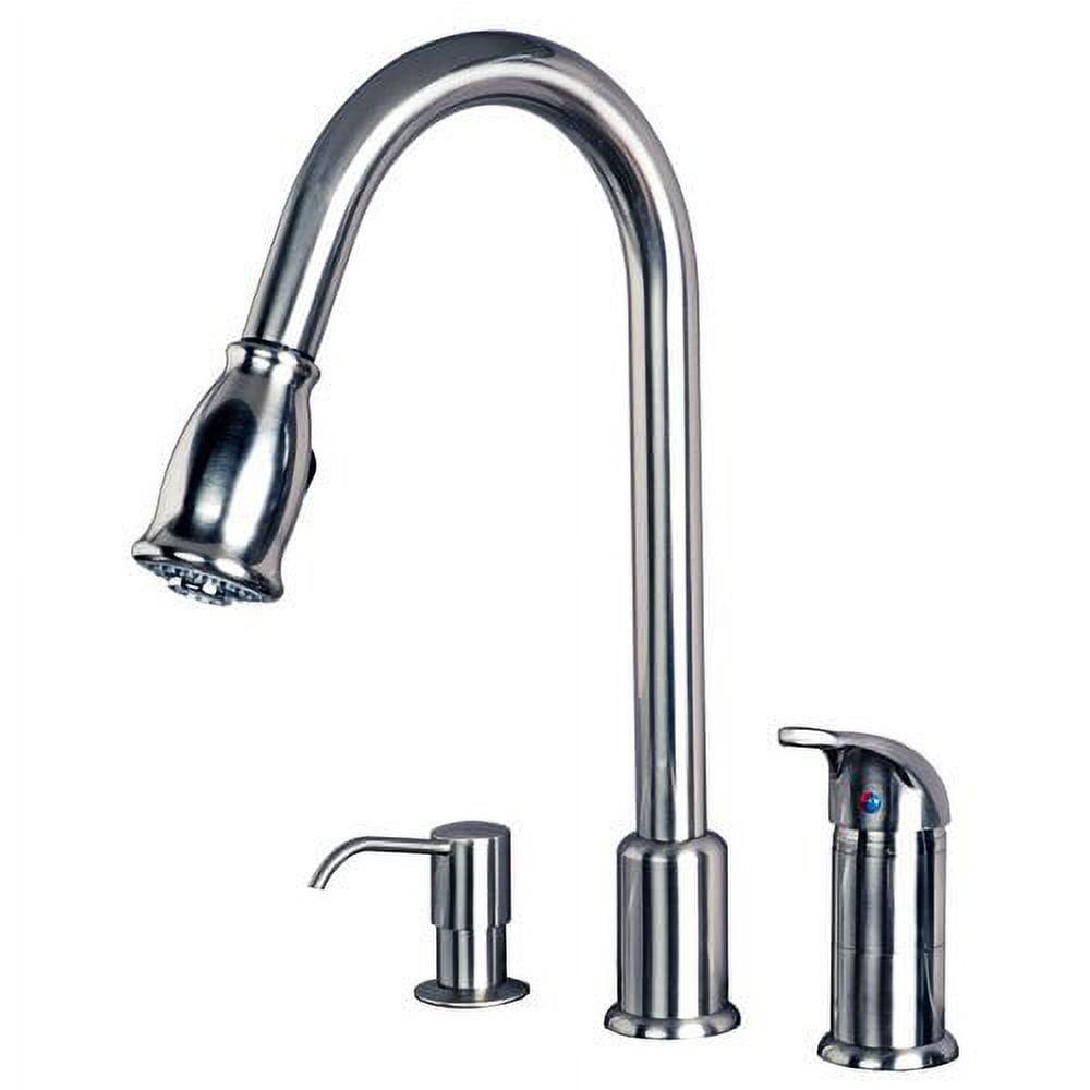Laguna Brass Pull Down Single Handle Kitchen Faucet